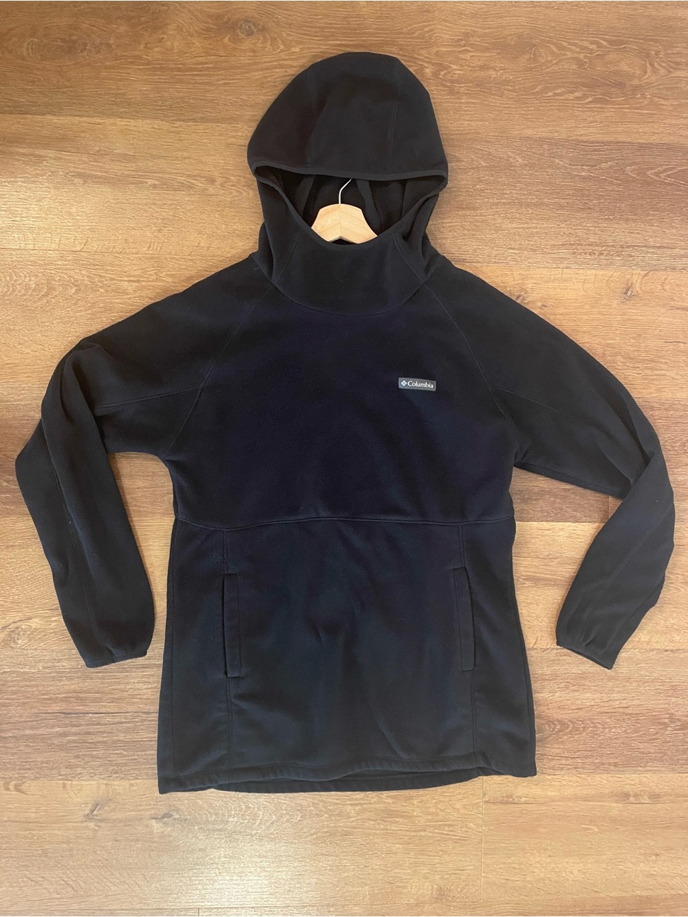 Columbia Ali Peak Cowl Neck Fleece Hoodie Black Hiking Women’s Medium